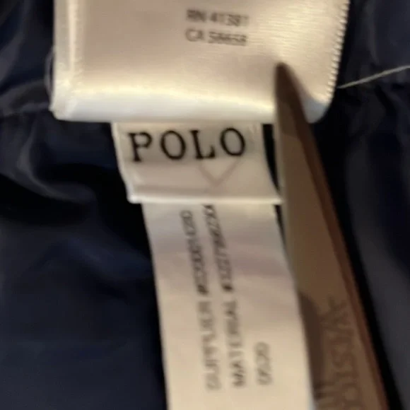 Polo Ralph Lauren Performance Childs Sz 6 55% Down / 45% Polyester Fill Jacket